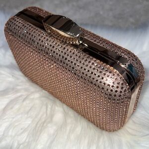 Elegant Rose Gold Clutch Bag